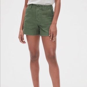 Gap High Rise Utility Shorts